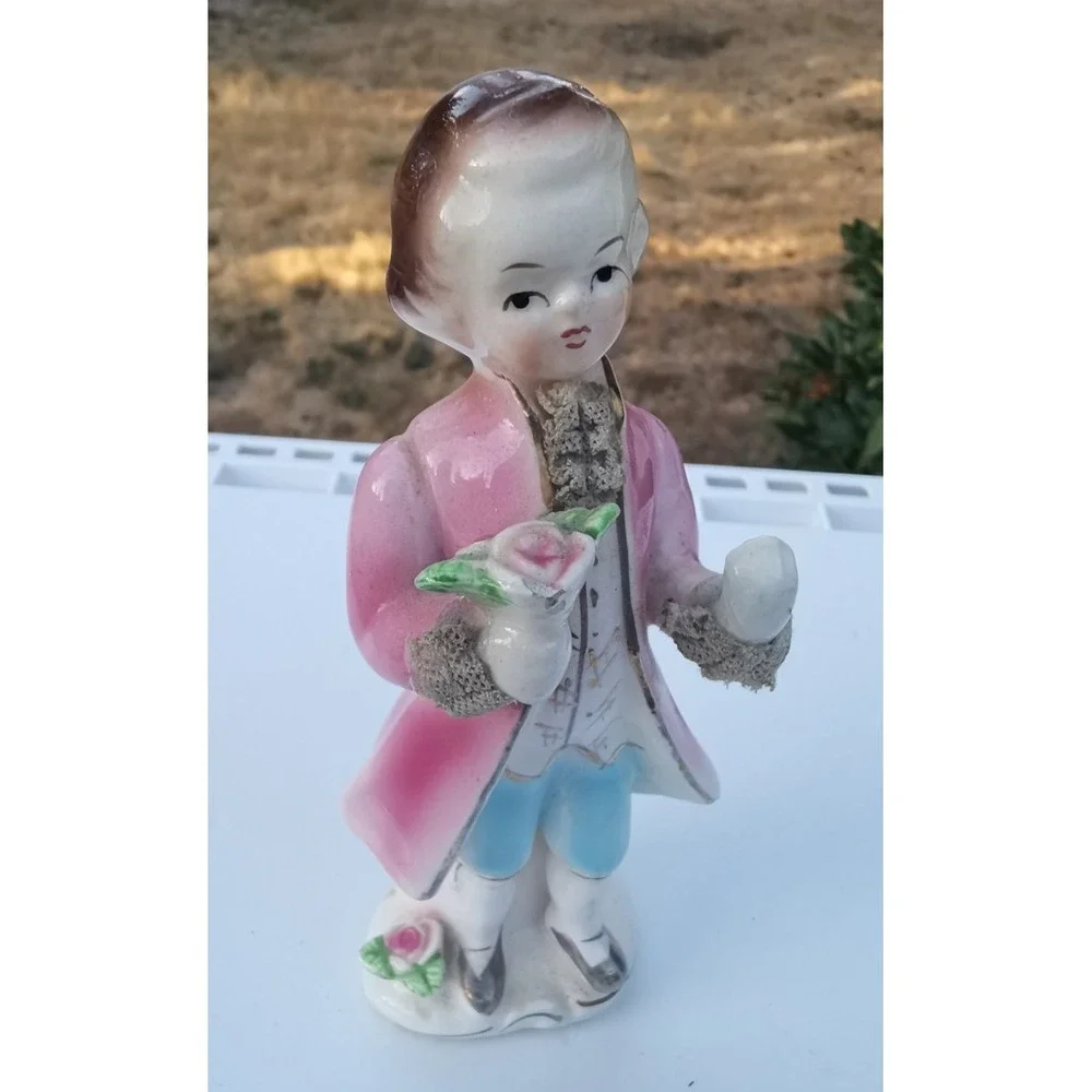 Vintage 1950's 6 Inch Victorian gentleman Made In Japan Porcelain